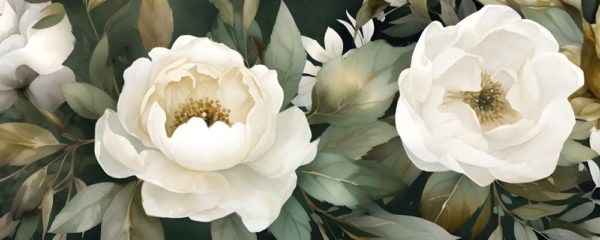 pivoines blanches